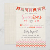 Uitnodiging van valentijn om Baby van mannen en vr (Voorkant / Achterkant)