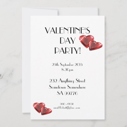 uitnodiging van Valentijnsdag (Achterkant)