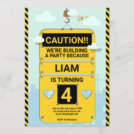 Uitnodiging van verjaardagsfeestjes, constructie