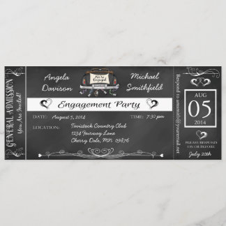 Uitnodiging van vervoersbewijzen van de partij Cha