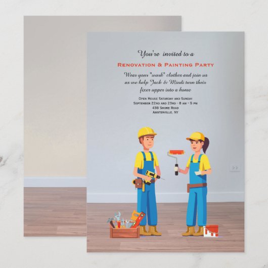 Uitnodiging van verwijderende Partij (Voorkant / Achterkant)