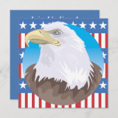 Uitnodiging van vierde juli (Voorkant / Achterkant)