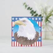 Uitnodiging van vierde juli (Staand voorkant)