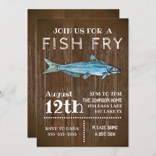 Uitnodiging van viskwekerijen (Voorkant / Achterkant)