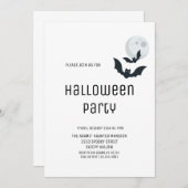 Uitnodiging van volwassen Halloween-partij (Voorkant / Achterkant)