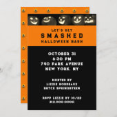 Uitnodiging van volwassen Halloween-partij (Voorkant / Achterkant)