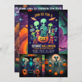 Uitnodiging van volwassen Halloween-partij (Voorkant / Achterkant)