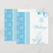 Uitnodiging van Walima - Islamitische bruiloft (Voorkant / Achterkant)