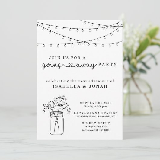 Uitnodiging van wegpartij (Staand voorkant)