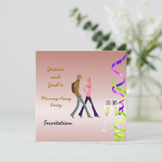 Uitnodiging van wegpartij (Staand voorkant)