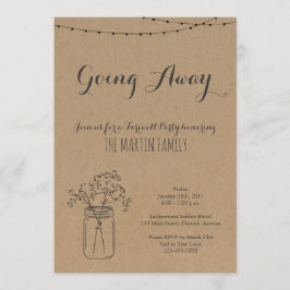 Uitnodiging van wegpartij | Rustic Kraft Paper