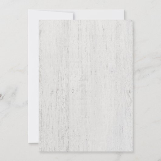 Uitnodiging van wegpartij | Rustic Romantic (Achterkant)