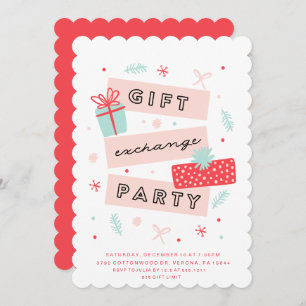 Uitnodiging van Whimsical Gift Exchange Party