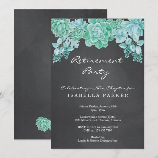 Uitnodiging van winningspartners van alkboard Succ (Voorkant / Achterkant)