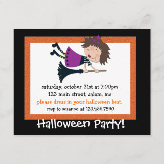 Uitnodiging van Witchy Halloween Party