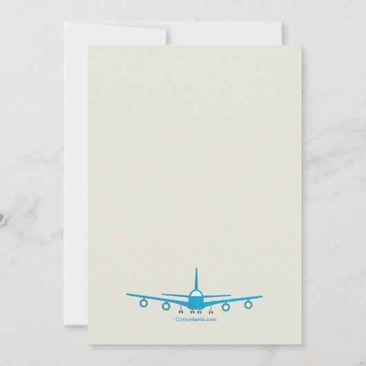 Uitnodiging van World Travels Farewell Party (Achterkant)