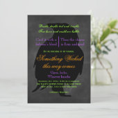 Uitnodiging van Wschad Raven Halloween (Staand voorkant)