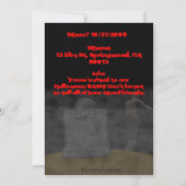 Uitnodiging van Zombie (Achterkant)