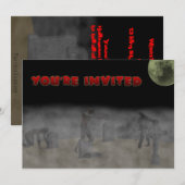Uitnodiging van Zombie (Voorkant / Achterkant)
