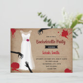 Uitnodiging van Zombie bachelorette (Staand voorkant)