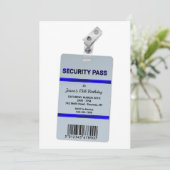 Uitnodiging veiligheids pas (Staand voorkant)