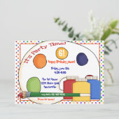 Uitnodiging verf (Staand voorkant)