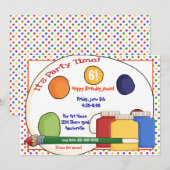 Uitnodiging verf (Voorkant / Achterkant)