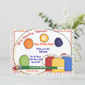 Uitnodiging verf (Staand voorkant)