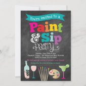Uitnodiging verf- en Sip-verf- en wijnpartij (Voorkant)