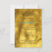 Uitnodiging verjaardag Carnival Ballons Gold (Achterkant)