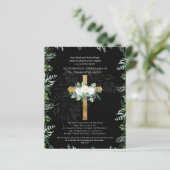 UITNODIGING verjaardag wijding Witte Rozen (Staand voorkant)