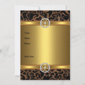 Uitnodiging verjaardag Wilde Dierlijke Goudjuwelen (Achterkant)