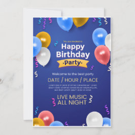 Uitnodiging verjaardagsfeest