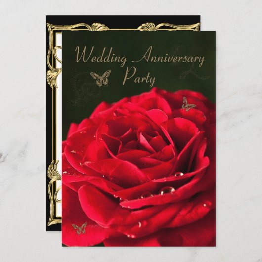 Uitnodiging verjaardagsfeest (Voorkant / Achterkant)