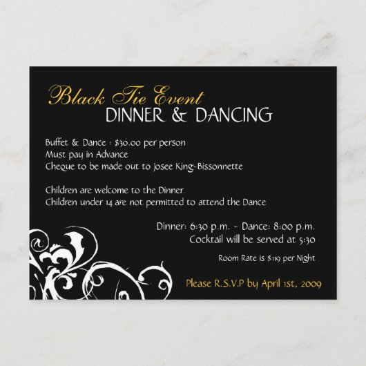 Uitnodiging verjaardagsfeest (Achterkant)