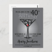 Uitnodiging verjaardagsfeest (Voorkant / Achterkant)