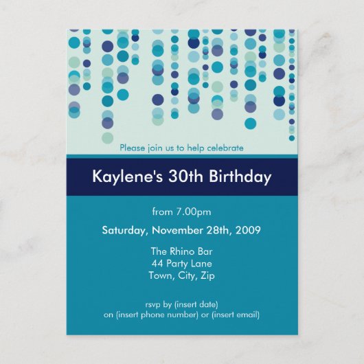 UITNODIGING VERJAARDAGSFEEST:: discotek 3 (Voorkant)