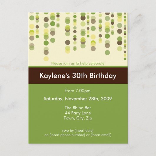 UITNODIGING VERJAARDAGSFEEST:: discotek 4 (Voorkant)