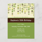 UITNODIGING VERJAARDAGSFEEST:: discotek 4 Briefkaart (Voorkant)