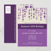 UITNODIGING VERJAARDAGSFEEST:: discotek 7 Briefkaart (Voorkant / Achterkant)