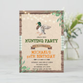 Uitnodiging verjaardagsfeest pensionering wilde ee (Staand voorkant)