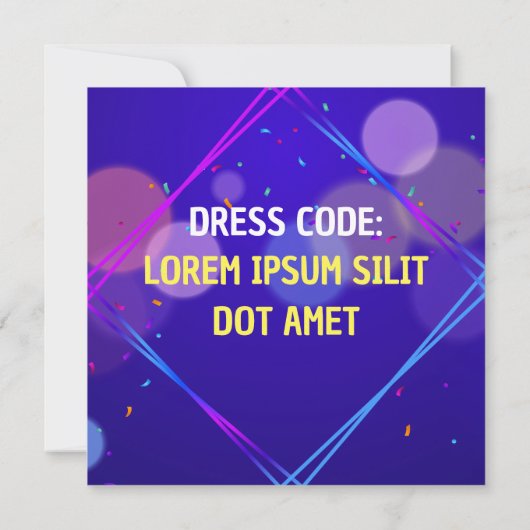 Uitnodiging verjaardagsfeestje (Achterkant)