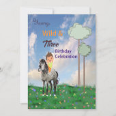 Uitnodiging verjaardagsfeestje 3 jaar oude jongen (Voorkant)