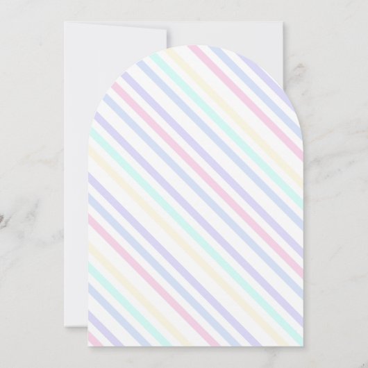 Uitnodiging verjaardagsfeestje met eenhoorn. (Achterkant)