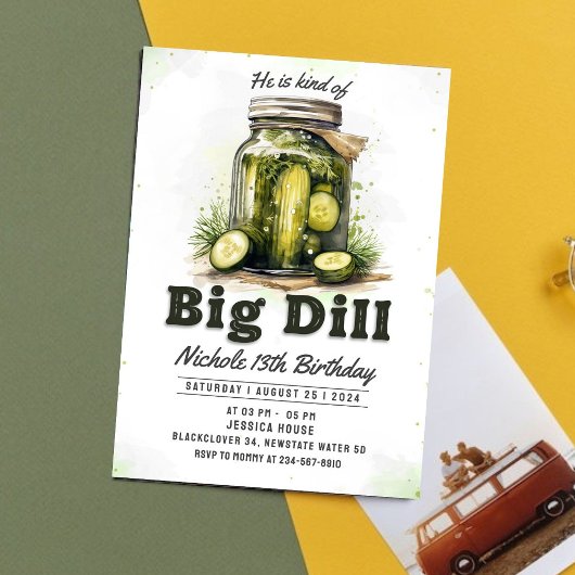 Uitnodiging Verjaardagsfeestje Pickles en Pot