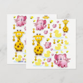 Uitnodiging Verjaardagskaart (Voorkant / Achterkant)