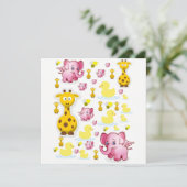 Uitnodiging Verjaardagskaart (Staand voorkant)