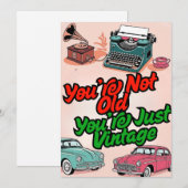 Uitnodiging Verjaardagskaarten (Voorkant / Achterkant)