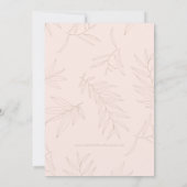 Uitnodiging Verticaal Foto Save the Date met Loof  (Achterkant)