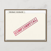 Uitnodiging Vertrouwelijke map voor verrassingen (Voorkant)